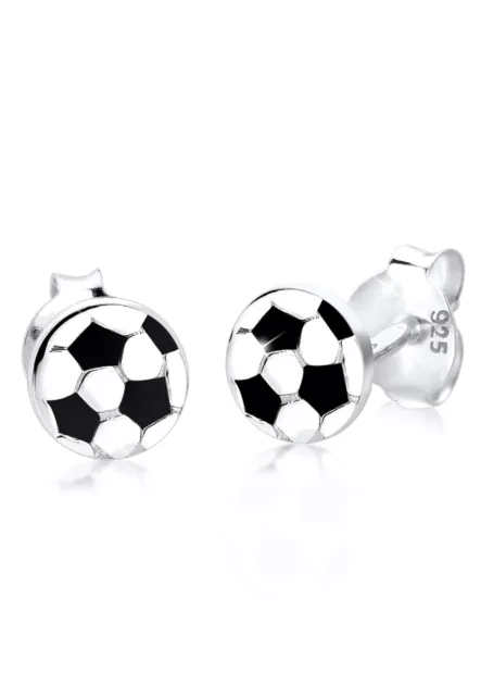 Fußball Ohrstecker Ohrringe Em Wm Fan 925 Sterling Silber Emaille Elli Neu Sale