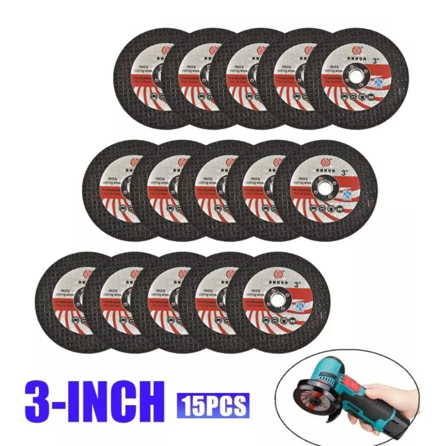 15pcs Mini Cutting Disc Circular Resin Grinding Wheel 75mm For Angle Grinder