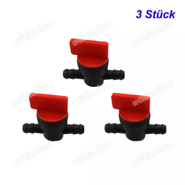 3x Fuel Inline Gas Cut Shut Off Petock Valve For Honda Yamaha Suzuki Kawasa N0K2