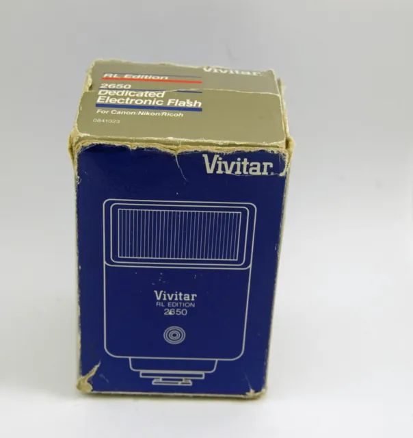 Vivitar 2650 RL Edition Flash with Original Box and Instruction Manual 2