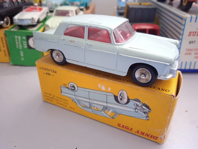 Dinky Toys France Réf 553 Peugeot 404 Jantes Concaves En Boîte 2