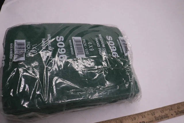 (10-Pk) General Purpose Scour Pad Green 6" x 9" S096