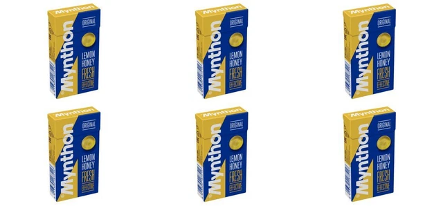 6 x MYNTHON LEMON-HONEY pastiglie, 1,2 once (34 g.)
