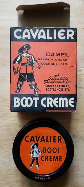 Vintage Cavalier Otter Boot Cream and Box Never Opened