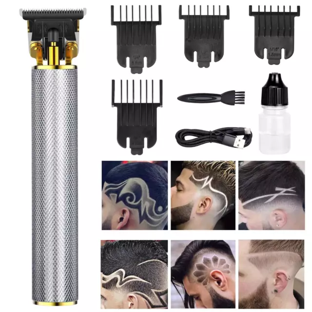 T9 Real Zero Gapped Cordless T-Outliner Clipper Electric Trimmer Wireless Hair