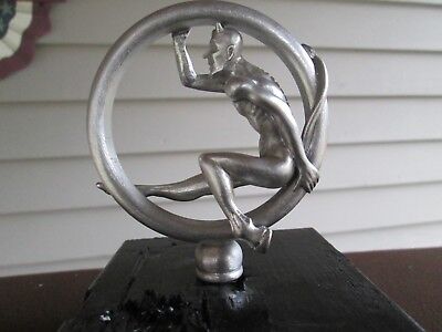 rare speed demon satan  lucifer devil ratrod car hood ornament