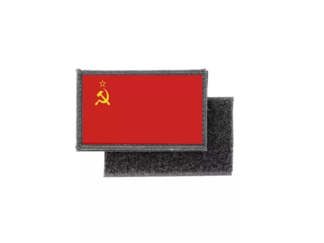 Aufnäher patch aufbügler gedruckt flagge fahne russland urss cccp sowjetunion