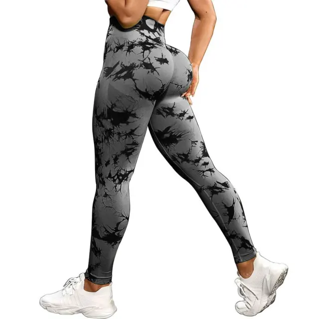 Women Yoga Pants Scrunch Bum Gym Leggings Fitness Sports Tight Workout  Trousers