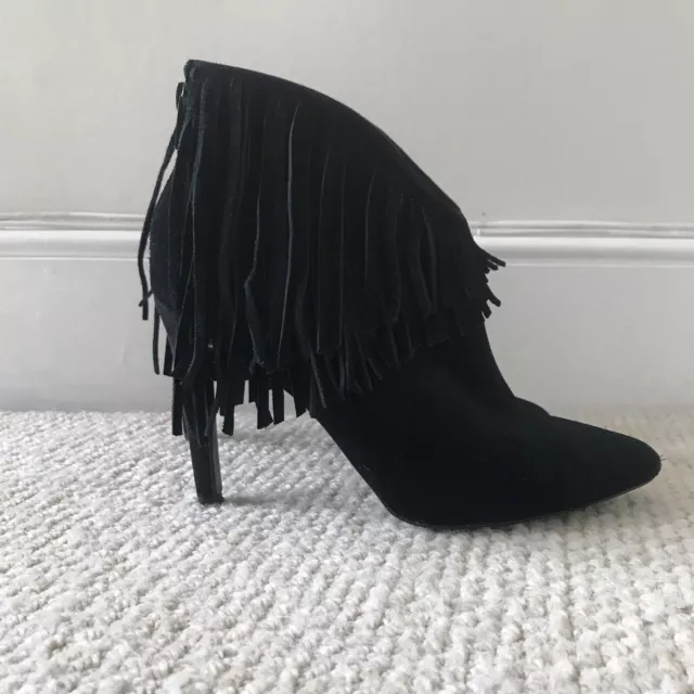 Topshop black suede ankle boots sales