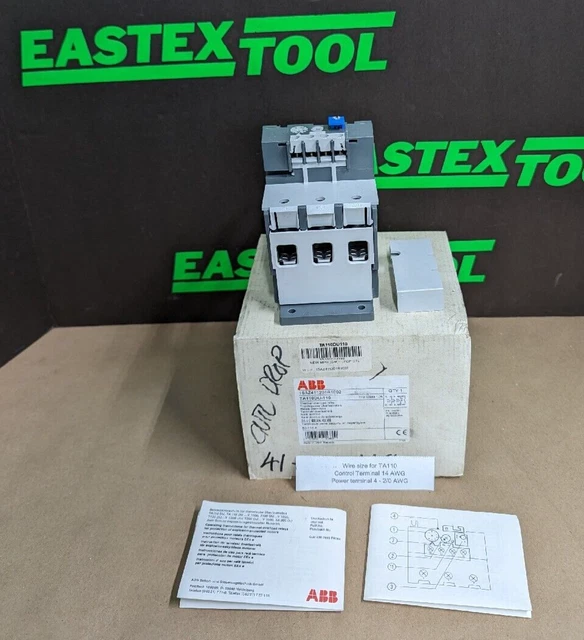 Abb Thermal Overload Relay 1Saz411201R1002 (Ta110Du-110)