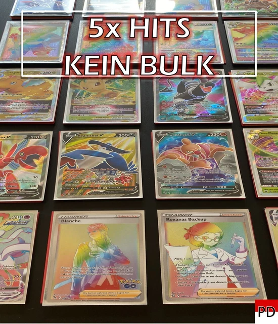Pokemon Karten V Und Vmax Deutsch POKEMON KARTEN RAINBOW VMAX V DEUTSCHE SAMMLUNG | 5 KARTEN TOP BOOSTER