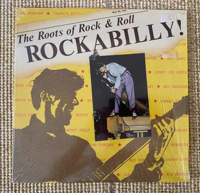Rockabilly (The Roots Of Rock & Roll) LP by Various Artists vinyl 1982 VG+