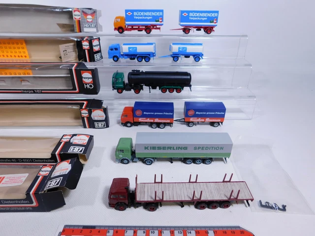DE329-0,5 #3X ALBEDO H0 1:87 Camion Mercedes / MB : Bärenmarke + Klaus