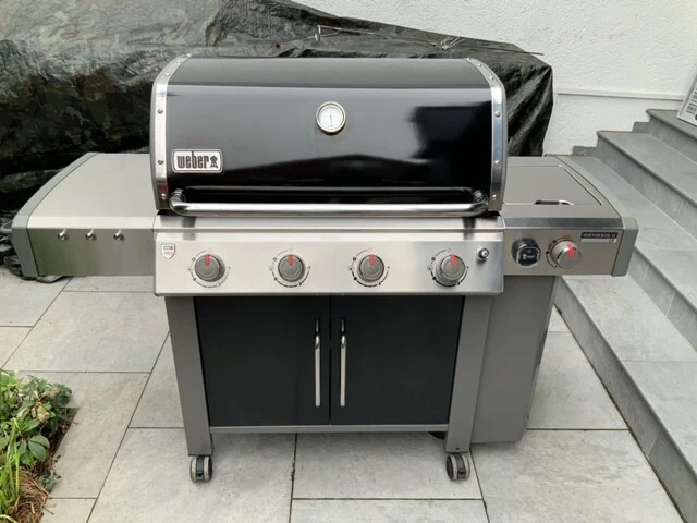 Weber Gasgrill Genesis II LX E-440 GBS schwarz black gebraucht inkl. Zubehör