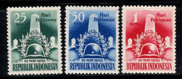 Indonésie 1955 Mi. 155-157 Neuf ** 40% Journée de commémoration de l'Holocauste