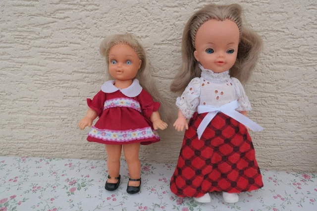 Lot De 2 Poupées Bella Vintage - Fabrication Française, Années 1970 (occasion)