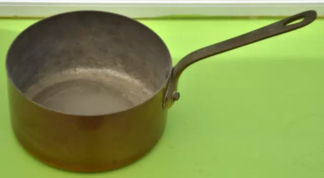 French Vintage Copper Saucepan 14.5 Cm