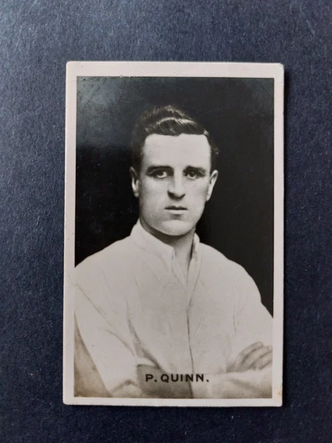 DC Thomson (Adventure) 1930 Signed Real Photo Card - P Quinn - Preston North End