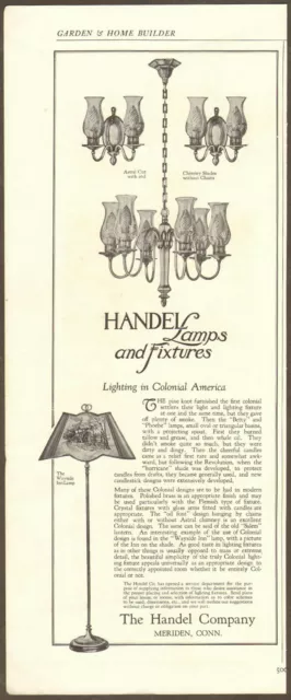 1926 Handel Co. print ad Lamps & Light Fixtures