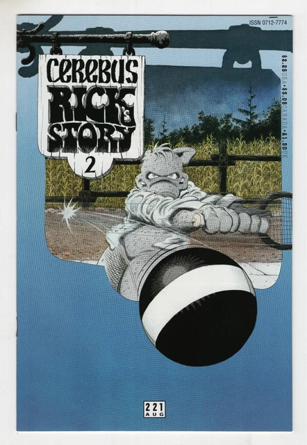 CEREBUS  #221   DAVE SIM   (AARDVARK-VANAHEIM)  VF  or  BETTER!!