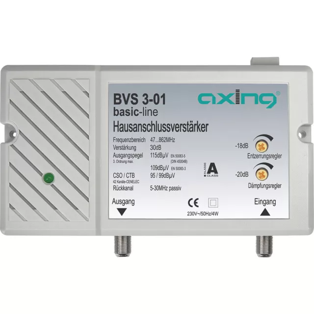 Axing BVS 3-01 Kabel-TV Verstärker  30 dB