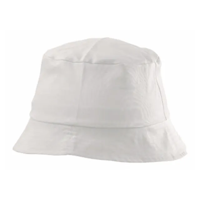 100% COTTON Children's White Bucket Hat Summer Nursery Beach Kids Sun Cap Child