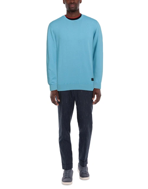 RRP €230 Maglione John Richmond Taglia L Indumento Tintura Raglan Maniche Lunghe Collo Crew