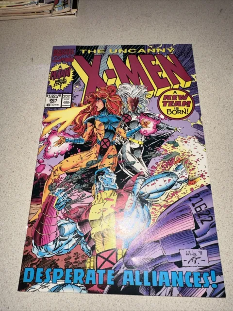 Uncanny X-Men #281 (1991) KEY 1st App Of Trevor Fitzroy, Wraparound Cover Art!
