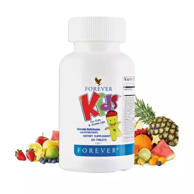 Forever Kids - Multivitamines & Minéraux pour Enfants et Seniors - 120 comprimés