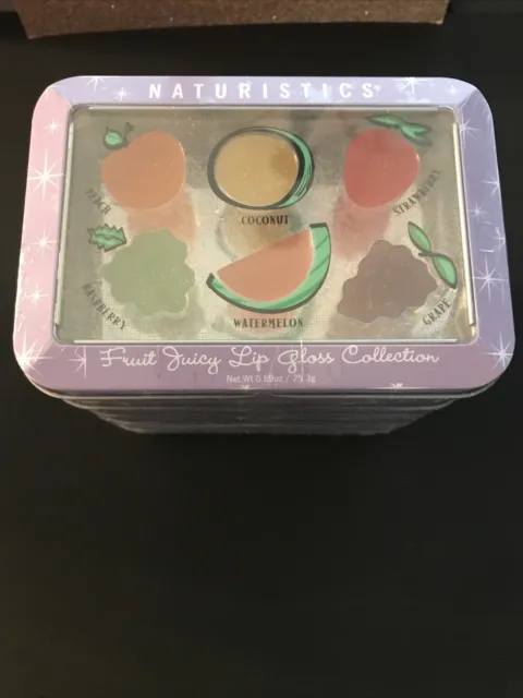 LOT OF 6 NATURISTICS Fruit Juicy Lip Gloss Collection 6 SEALED