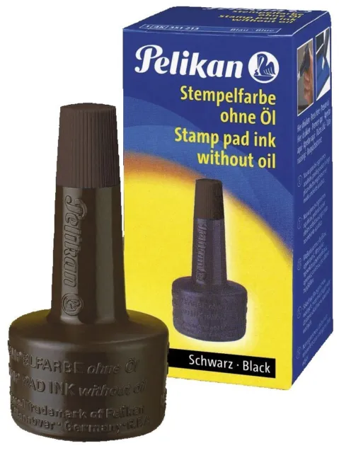 Pelikan® 351197 Stempelfarbe 4K, ohne Öl, 28 ml, schwarz