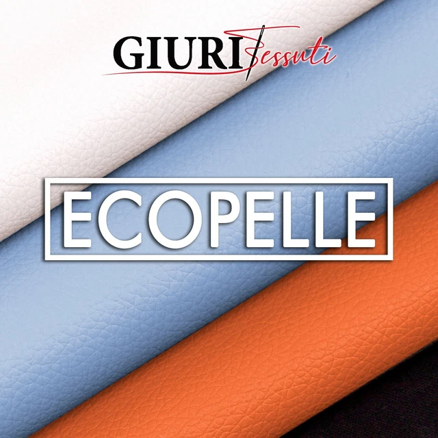Tessuto ECOPELLE LUX Arredo AL METRO O Mezzo Sky Finta Eco SIMIL PELLE Cuoio SKY