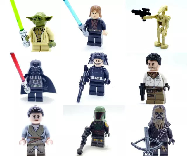 LEGO Star Wars Minifigures Lot YOU PICK Clone Jedi Sith Authentic Huge Variety