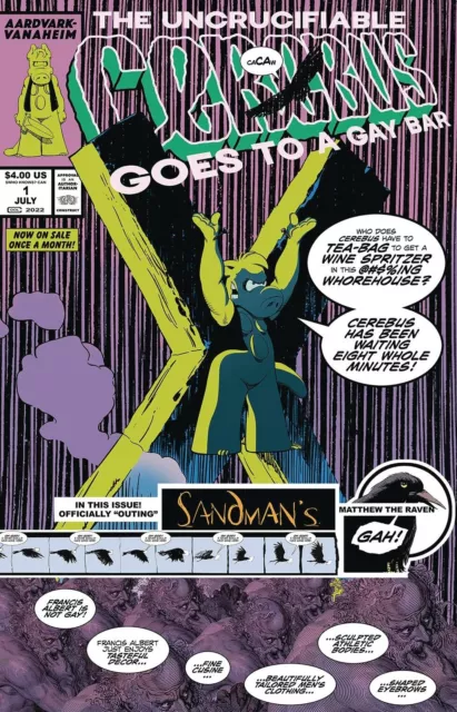Cih Presents The Uncrucifiable Cerebus Goes To A Gay Bar #1 Copy# 1290 Of 1632