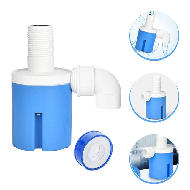 3 Vannes à Flotteur 1/2" Pour Piscine, Abreuvoir, Aquarium - Contrôle Automatique Du Niveau D'Eau | Bras Réglable, Plastique