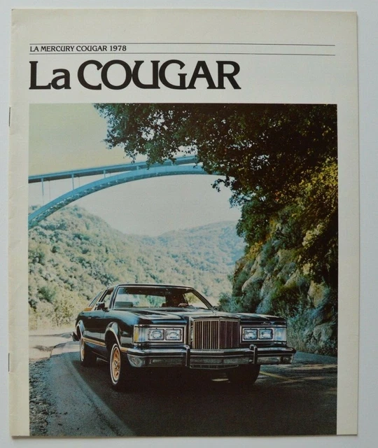 1978 MERCURY COUGAR Dealer Brochure Catalog French Canada 15.00