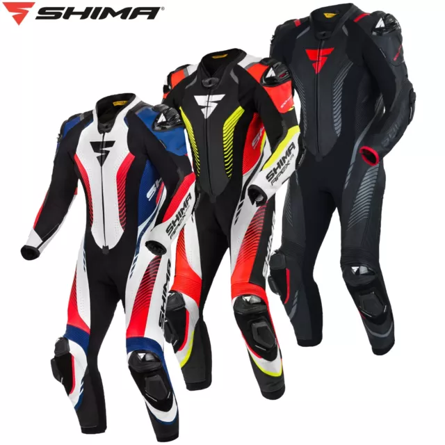 SHIMA MONO APEX RS 1PC Traje blindado de cuero para carrera de motos para hombre