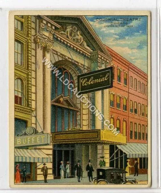 (Ga1830-454) American Tob Co., T108 Colonial Theatre, CHICAGO 1912 VG