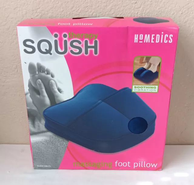 Homedics SQM-F2 Squish Massaging Foot Pillow Soothing Vibration Therapy  NEW