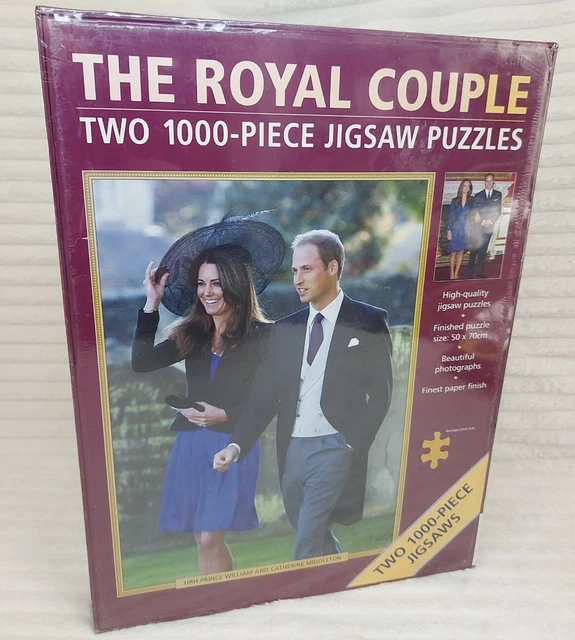 The Royal Couple 2x 1000 Piece Jigsaws  Prince William & Princess Catherine MINT