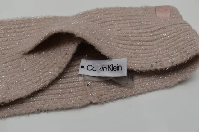 Calvin Klein Women's Knit Headband Wrap Blush Pink New! NWT