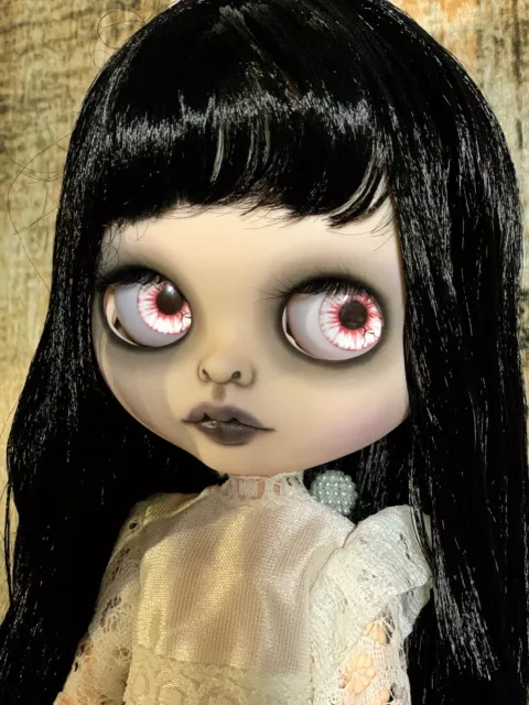 OOAK CUSTOM BLYTHE Doll Gothic Ghost Carrie Ann 150.00 PicClick UK
