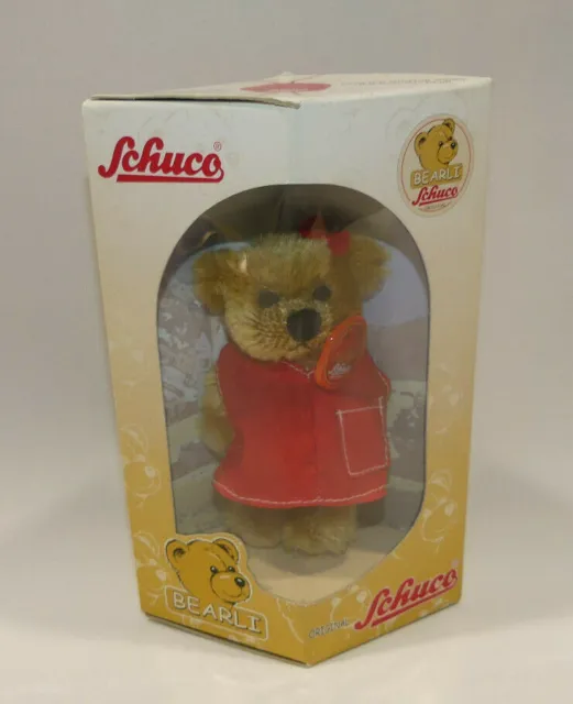 Original Schuco BEARLI Girls - Packaging for Collectors Collectible Bear - Red