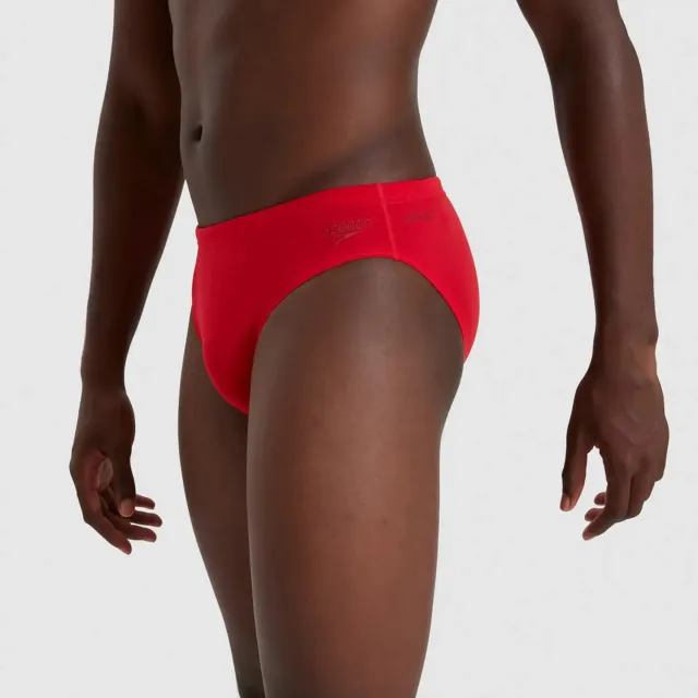 Speedo Men's Eco Endurance+ 7cm Brief Swimming Costume Swimsuit Red Briefs BNWT