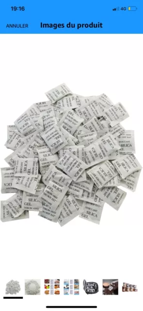 Sachets anti humidité Gel De Silice Petit format lot de 100 pièces 