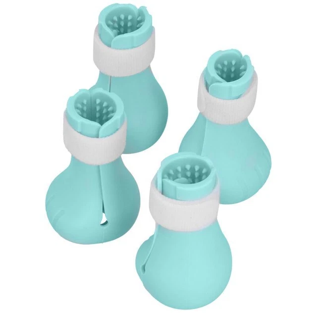 Cat Nail Protectors Silicone Boots Anti-Scratch Paw Covers for Bathing
