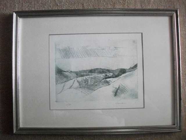 ACQUAFORTE GINO GANDINI copia 11 / 50  con cornice