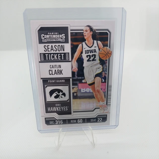 2024 PANINI CAITLIN Clark Collection Contenders Season Ticket CC3 Iowa