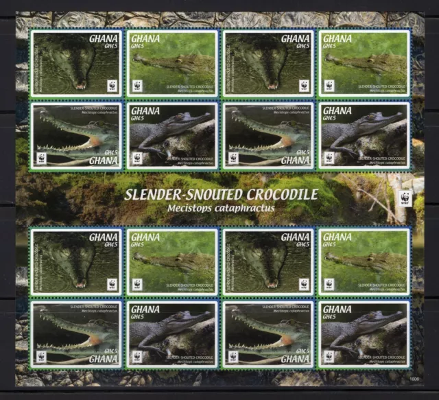 GHANA - 2016 WWF - Slender Snouted Crocodile  M2702A