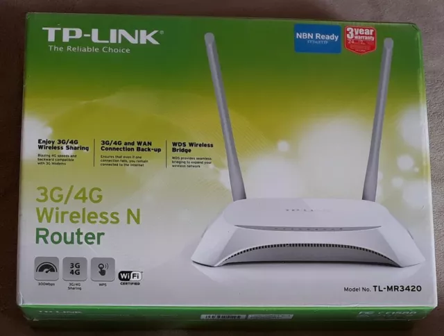 TP-LINK TL-MR3420 4 Port Wireless Router